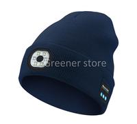 Senza fili Bluetooth Cappello & Musica Altoparlante LED Luce Berretto Caldo Cap