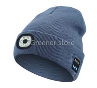 Senza fili Bluetooth Cappello with Musica Speakers LED Luce Caldo Cap Cuffie
