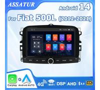 Senza fili Carplay Autoradio Android 14 Auto Stereo Per Fiat 500L 2012-2021 Bluetooth 7 "Schermo Autoradio 2 din Lettore multimediale