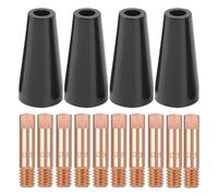 Senza gas per saldatura MIG Set di punte progettate per la compatibilità con i modelli comuni di torcia, tra cui MB14 e MB15, include più componenti