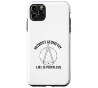 Senza Geometria Life Is Pointless Divertente Matematica Pun Design Custodia per iPhone 11 Pro Max