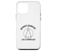Senza Geometria Life Is Pointless Divertente Matematica Pun Design Custodia per iPhone 12 mini