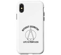 Senza Geometria Life Is Pointless Divertente Matematica Pun Design Custodia per iPhone X/XS