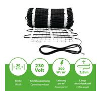 Senza Ghiaccio Freiflächenheizung Elettrico Rampe Passerella Cast Asfalto [EEK: Conforme]
