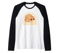 Senza Glutine Gatto Celiaco - Celiachia Gluten Free Maglia con Maniche Raglan