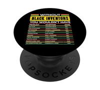 Senza inventori neri Mese della storia Uomini africani Donne Bambini PopSockets PopGrip Adesivo