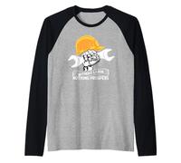 Senza Lavoro Niente Prospera Felice Giornata del Lavoro Maglia con Maniche Raglan
