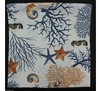 - Senza marca/Generico - Cuscino arredo Corallo Blu Rosso Misure Varie sfoderabile Imbottitura Omaggio (50X50, Corallo Blu)