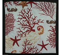 - Senza marca/Generico - Cuscino arredo Corallo Blu Rosso Misure Varie sfoderabile Imbottitura Omaggio (60X60, Corallo Rosso)