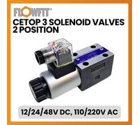 Senza Marca Idraulico Cetop 3 NG6 2 Posizioni Solenoide Direzionale Valvola