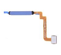 senza marchio Generico Ricambio COMPATIBILE con Xiaomi Redmi Note 10 (5G) M2103K19G, M2103K19C flat flex ribbon cable cavo connettore x per collegamento KEY HOME LETTORE IMPRONTA CENTRALE (Blu)