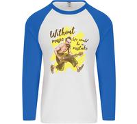 Senza Musica Life Vuoi Essere Un Errore Chitarra Uomo L/S Baseball Maglietta