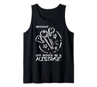 Senza Musica Pop la Vita è Vuota Umorismo Microfono Canotta