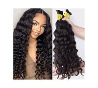 Senza nodi Capelli umani grezzi sciolti all'ingrosso, onde profonde for intrecciare, estensioni for capelli ricci senza trama, 100 g per intrecci(22inches 55cm)