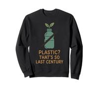 Senza plastica, ecologico, zero rifiuti, verde sostenibile Felpa