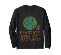 Senza plastica, ecologico, zero rifiuti, verde sostenibile Maglia a Manica