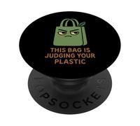 Senza plastica, ecologico, zero rifiuti, verde sostenibile PopSockets PopGrip Adesivo