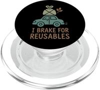 Senza plastica, ecologico, zero rifiuti, verde sostenibile PopSockets PopGrip per MagSafe