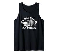 Senza Snack I Am Nothing - Divertente Dicendo Ciambelle Procione Cibo Canotta