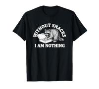 Senza Snack I Am Nothing - Divertente Dicendo Ciambelle Procione Cibo Maglietta