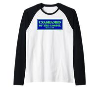 Senza vergogna del Vangelo Bibbia Scrittura Fede & Ispirazione Maglia con Maniche Raglan