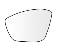 SENZEAL Vetro dello Specchietto Lato Guida Sinistro Riscaldato con Piastra Portante per Citroen C3 MK3 2016-2021 Peugeot 208 308 2008 2013-2019 1607512180 1607512280 (Sinistro)