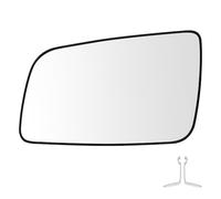 SENZEAL Vetro dello Specchietto Lato Guida Sinistro Riscaldato con Piastra Portante per Opel Astra G 1998-2009 6428739 (Sinistro)