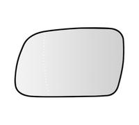 SENZEAL Vetro dello Specchietto Lato Guida Sinistro Riscaldato con Piastra Portante per Peugeot 307 2001-2008 407 2004-2009 (Sinistro)