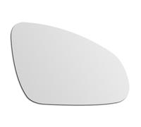 SENZEAL Vetro dello Specchietto Lato Passeggero Destro Riscaldato con Piastra Portante per Opel Astra J 2009-2015 1428452 (Destro)