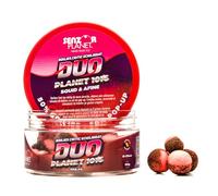 Senzor Planet Duo - Bollitore per amo per carpa, 50% boilies & 50% Pop-up, mix di due colori rosa e marrone, 16-20 mm, 150 g, aroma calamaro e mirtillo, semi-galleggiante