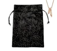 SENZZ Zxun-UK - Sacchetto in velluto per tarocchi, con strass, con coulisse, 13 x 18 cm, per tarocchi, carte, dadi, regali e orecchini, collane, bracciali, gioielli