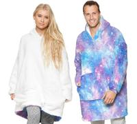 Seogva Felpa con cappuccio oversize in sherpa, coperta indossabile con cappuccio, super morbida, calda e confortevole, taglia unica, per uomini, donne, ragazze, ragazzi, amici, Taglia unica