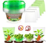 SEOIMU ?48 pezzi?24 collare per vela con 24 sacchetti protettivi per vele, protezione per vela, collare per vela stantia, attrezzatura per proteggere la tua lattuga