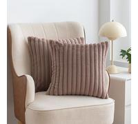 seokor Copri/Federe Cuscini Decorative 40x40 45x45 50x50 Set da 2 Divano Letto Federe per Cuscino 30X50 Velluto A Coste Elegante Copricuscino per Camera da Letto Divano(G,40x40cm(Pack of 2))