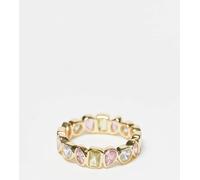 Seol + Gold - Anello in oro vermeil 18 kt con pietre miste incastonate P