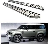 SEOOF 2 Pezzi Pedane Laterali per Land Rover Defender L663 2020 2021, Minigonne Laterali per Auto Pedane Sottoporta Grembiuli Pedana Laterale Passo Protezione