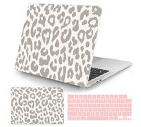 Seorsok Compatibile con il nuovo MacBook Air 13,5" custodia con chip M2 2022 modello A2681, custodia rigida in plastica e copertura per tastiera, grigio leopardo