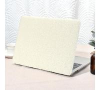 Seorsok Compatibile con MacBook Air 13" 2022 2021 2020-2018 Release A1932 A2179 M1 A2337, elegante e soffice custodia rigida in finta pelle morbida in finta pelle con copertura per tastiera, beige