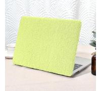 Seorsok Compatibile con MacBook Air 13" 2022 2021 2020-2018 Release A1932 A2179 M1 A2337, elegante e soffice custodia rigida in finta pelle morbida in plastica con copertura per tastiera, verde