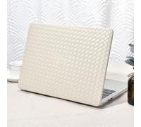 Seorsok Compatibile con MacBook Air 13" Case2022 2021 2020 2019 2018 Release A1932 A2179 M1 A2337 Touch ID, elegante custodia rigida in plastica con copertura per tastiera, design in pelle PVC beige