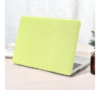 Seorsok Compatibile con MacBook Air da 13,6" M4 M3 M2 2025 2024-2022 Release A3240 A2681 A3113 Touch ID, custodia rigida in finta pelle morbida in plastica con copertura per tastiera, verde