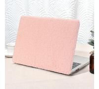 Seorsok Compatibile con MacBook Air da 13,6" M4 M3 M2 2025 2024-2022 Release A3240 A2681 A3113 Touch ID, custodia rigida in finta pelle morbida in plastica con copertura per tastiera, rosa