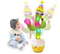 seOSTO Cactus Che Balla E Ripete, Compleanno, Volume Regolabile Include 10 Canzoni, giocattoli bambino 1 anno