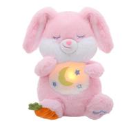 seOSTO Peluche che respira, coniglio che respira con luci e musica, pupazzo che respira scoperte Sensoriali,Regalo per un neonato