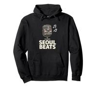Seoul Beats - Microfono Carino con Musica K-Pop Felpa con Cappuccio