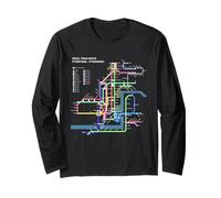 Seoul City Korea Train Railway - Souvenir Mappa del Percorso Maglia a Manica
