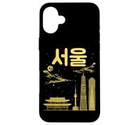 Seoul Corea del Sud Capitale Scritto in alfabeto coreano Hangul Custodia per iPhone 16 Plus