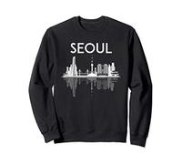 Seoul Corea del Sud Città coreana Kpop Kdrama Skyline Hangul Felpa