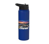 Seoul Corea del Sud Città Della Corea Viaggi Turistico Stainless Steel Insulated Water Bottle