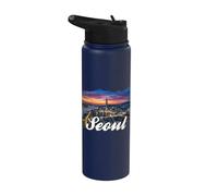 Seoul Corea del Sud Città Della Corea Viaggi Turistico Stainless Steel Insulated Water Bottle